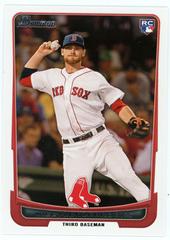 Will Middlebrooks #40 Baseball Cards 2012 Bowman Prices