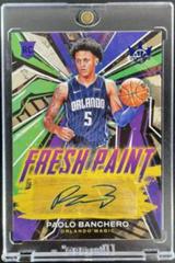 Paolo Banchero [Sapphire] #FP-PBO Basketball Cards 2022 Panini Court Kings Fresh Paint Autographs Prices