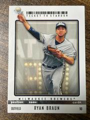 Ryan Braun #90 Baseball Cards 2009 Topps Ticket to Stardom Prices