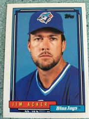Jim Acker #178 Baseball Cards 1992 Topps Prices