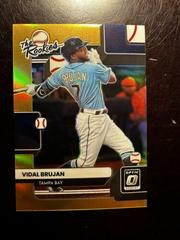 Vidal Brujan [Gold] #TR-7 Baseball Cards 2022 Panini Donruss Optic The Rookies Prices
