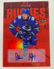 Quinn Hughes [Red Foil Autograph] #4 Hockey Cards 2021 Ultra Prices