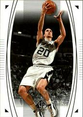 Manu Ginobili #78 Basketball Cards 2003 SP Authentic Prices