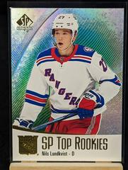 Nils Lundkvist [Green] #TR-6 Hockey Cards 2021 SP Authentic Top Rookies Prices
