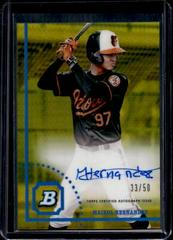 Maikol Hernandez [Gold] #CPA-MH Baseball Cards 2022 Bowman Heritage Chrome Prospect Autographs Prices