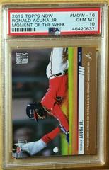 Ronald Acuna Jr. #MOW-16 Baseball Cards 2019 Topps Now Moment of the Week Prices