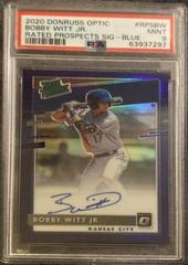 Bobby Witt Jr. [Blue] Baseball Cards 2020 Panini Donruss Optic Rated Prospects Signatures Prices