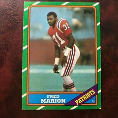 Fred Marion Football Cards 1986 Topps Prices
