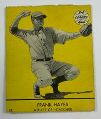 Frank Hayes [Yellow Background] #13 Baseball Cards 1941 Goudey Prices