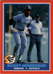 Rickey Henderson #20 Baseball Cards 1987 Fleer Hottest Stars Prices