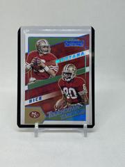 Jerry Rice, Joe Montana [Platinum] Football Cards 2022 Panini Contenders Touchdown Tandems Prices