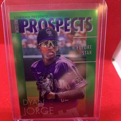 Dyan Jorge [Green] Baseball Cards 2023 Bowman Modern Prospects Prices