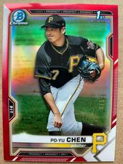Po Yu Chen [Red Refractor] #BCP-223 Baseball Cards 2021 Bowman Chrome Prospects Prices