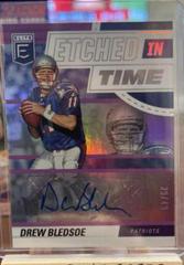 Drew Bledsoe [Purple] Football Cards 2022 Panini Donruss Elite Etched in Time Signatures Prices