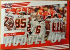 Cleveland Browns #HU-CLE Football Cards 2022 Panini Score Huddle Up Prices
