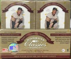 Hobby Box Baseball Cards 2002 Donruss Classics Prices