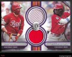 Elly De La Cruz / Joey Votto [Purple Dual Player] #DR2-VD Baseball Cards 2024 Topps Tribute Dual Relic Prices