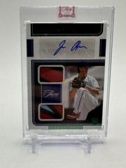 Joe Ryan [Emerald] Baseball Cards 2022 Panini Three and Two Rookie Dual Jersey Autographs Prices