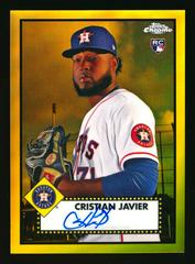 Cristian Javier [Gold Refractor] #RA-CJ Baseball Cards 2021 Topps Chrome Rookie Autographs Prices