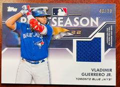 Vladimir Guerrero Jr. #PPR-VG Baseball Cards 2023 Topps Postseason Performance Relics Prices