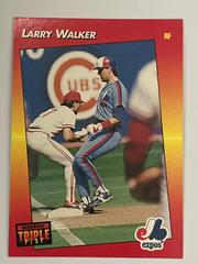 Larry Walker #89 Baseball Cards 1992 Panini Donruss Triple Play Prices