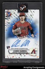 Corbin Carroll [Blue] #PA-CC Baseball Cards 2023 Topps Pristine Autographs Prices