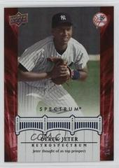 Derek Jeter [Red] #DJ2 Baseball Cards 2008 Upper Deck Spectrum Jeter Retrospectrum Prices