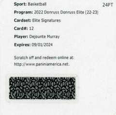 Dejounte Murray #ES-DM Basketball Cards 2022 Panini Donruss Elite Signatures Prices