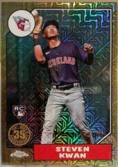 Steven Kwan [Gold] Baseball Cards 2022 Topps Update 1987 Chrome Prices