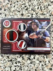 Austin Riley [Red] Baseball Cards 2024 Topps Tribute Triple Relic Prices