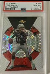 Tom Brady [Refractor] #105 Football Cards 2005 Topps Finest Prices