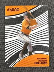 Jackson Holliday [Red] #23 Baseball Cards 2023 Panini Chronicles Clear Vision Prices