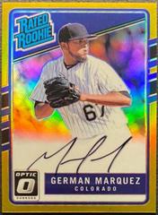 German Marquez [Autograph Holo] #172 Baseball Cards 2017 Panini Donruss Optic Prices
