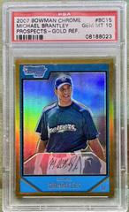 Michael Brantley [Gold Refractor] Baseball Cards 2007 Bowman Chrome Prospects Prices