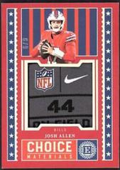Josh Allen [Ruby] #CHM-15 Football Cards 2022 Panini Encased Choice Materials Prices