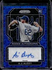 A. J. Alexy [Blue Donut Circles Prizm] #RA-AJ Baseball Cards 2022 Panini Prizm Rookie Autographs Prices