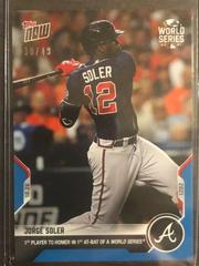 Jorge Soler [Blue] Baseball Cards 2021 Topps Now Prices