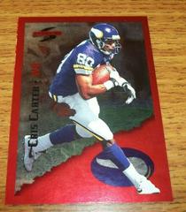Cris Carter [Red Siege] Football Cards 1995 Panini Score Prices