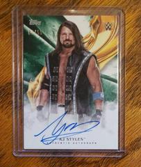 AJ Styles [Green] #A-AS Wrestling Cards 2019 Topps WWE Undisputed Autographs Prices