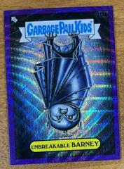 Unbreakable BARNEY [Purple Wave Refractor] #213b 2022 Garbage Pail Kids Chrome Prices