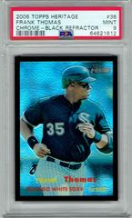 Frank Thomas [Chrome Black Refractor] #36 Baseball Cards 2006 Topps Heritage Chrome Prices