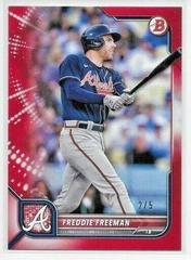 Freddie Freeman [Red] #28 Baseball Cards 2022 Bowman Prices