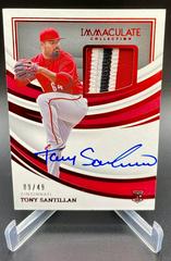 Tony Santillan [Patch Autograph Red] Baseball Cards 2022 Panini Immaculate Prices
