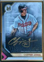 Chipper Jones [Gold] #MFA-CJ Baseball Cards 2023 Topps Museum Collection Framed Autographs Prices