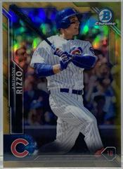 Anthony Rizzo [Gold Refractor] #45 Baseball Cards 2016 Bowman Chrome Prices