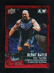 Paul Wight [Red] #DD-2 Wrestling Cards 2022 Upper Deck AEW Debut Dates Prices