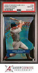Mark McGwire [Luminescent] #3A Baseball Cards 2000 Stadium Club 3X3 Prices