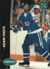 Adam Foote [French] #371 Hockey Cards 1991 Parkhurst Prices