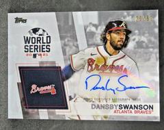 Dansby Swanson #WCA-DS Baseball Cards 2022 Topps World Series Champion Autographs Prices