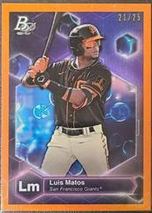 Luis Matos [Orange] Baseball Cards 2022 Bowman Platinum Precious Elements Prices